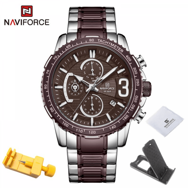 reloj naviforce 8017 hombre analogo cronografos original sigmatech 97225550