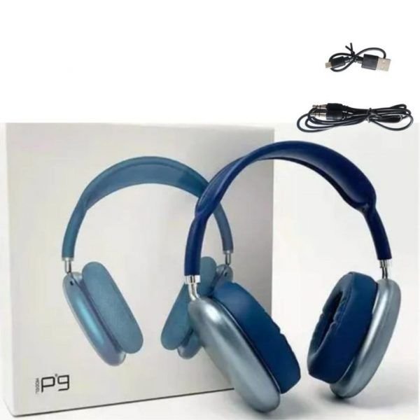 Audifonos Diadema Inalambricos Microfono Bluetooh P9 Gris