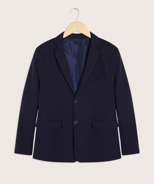 Blazer Blazer Esencial Punto Azul oscuro1