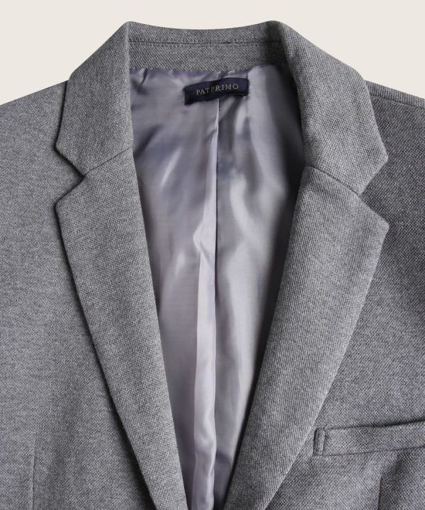 Blazer Blazer Esencial Punto gris medio