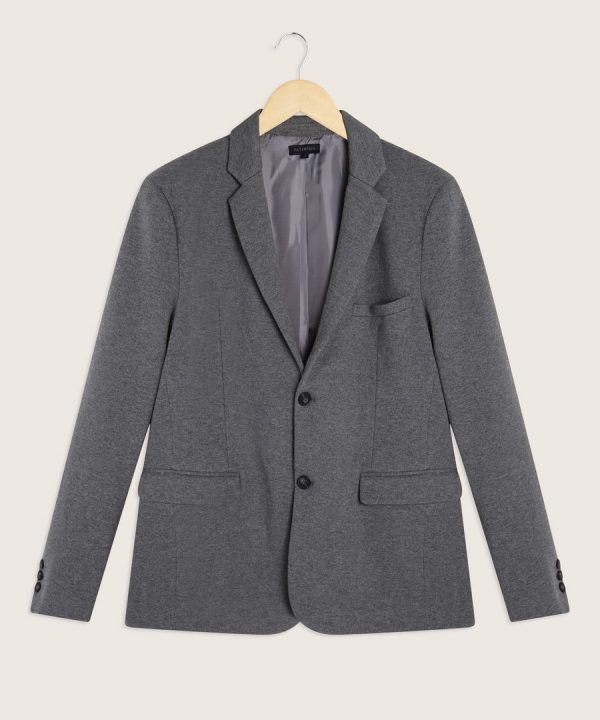 Blazer Blazer Esencial Punto gris medio1