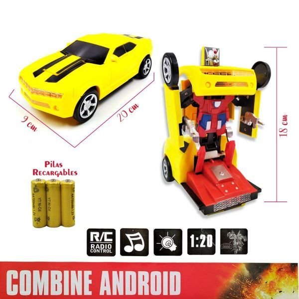 Carro Robot Transformers Control Remoto Juguetes 1