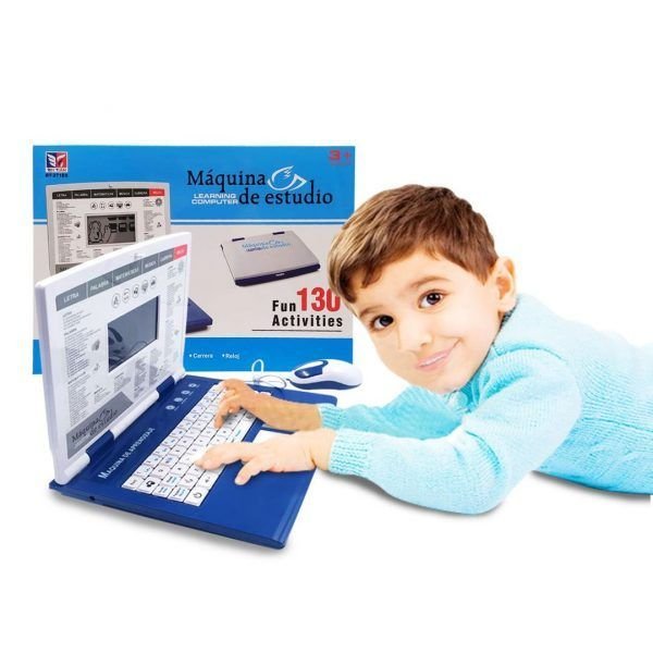 Computador Azul Ninos Didactico Juguetes Aprendizaje PC Juegos 2