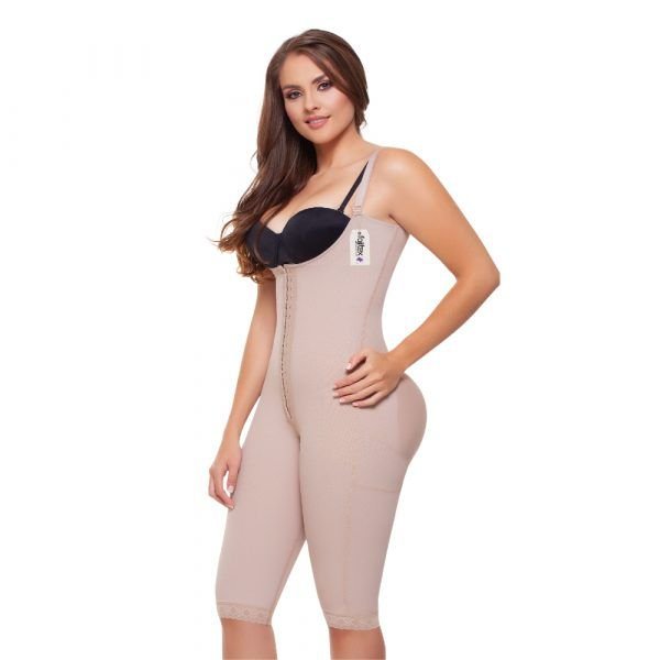 Faja De Alta Compresion Espalda Alta 2 BrochesTecnologia Slim 3 Y Largo Hasta La Rodilla