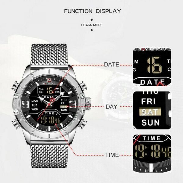 reloj deportivo naviforce 9153 para hombre 9