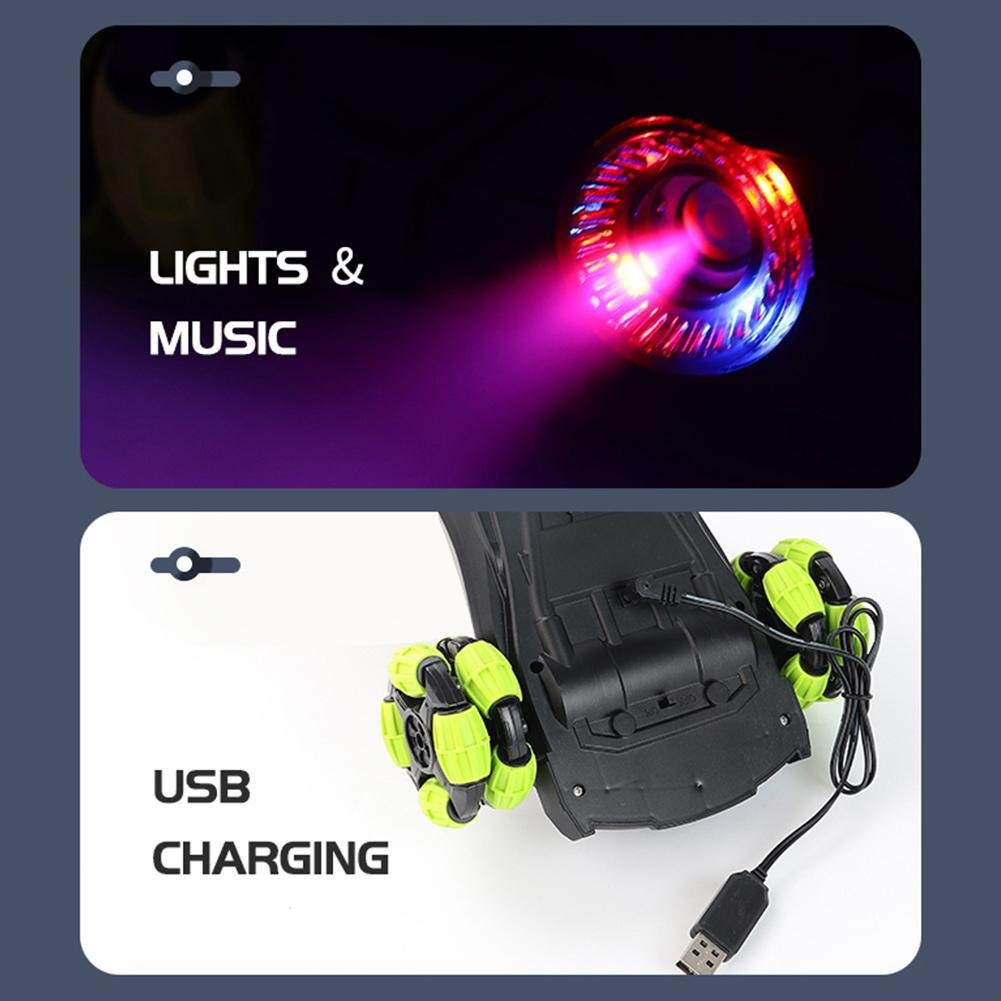 Carro A Control Rancing Stunt 8wheel 6