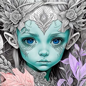 Libro para Colorear FANTASTIC FAIRYLAND BEAUTIES en PDF