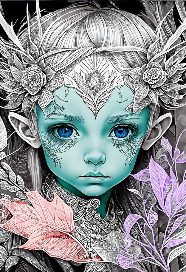 Libro para Colorear FANTASTIC FAIRYLAND BEAUTIES en PDF