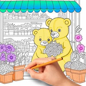 Libro para Colorear Diseños Divertidos de Animales Felices en PDF - Imagen 2