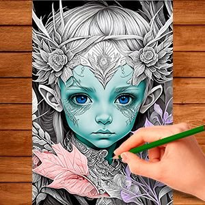 Libro para Colorear FANTASTIC FAIRYLAND BEAUTIES en PDF - Imagen 4