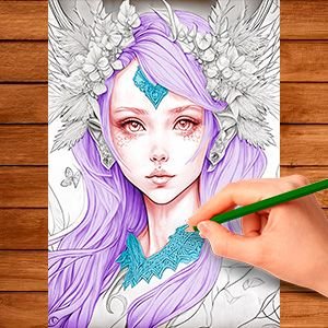Libro para Colorear FANTASTIC FAIRYLAND BEAUTIES en PDF - Imagen 2