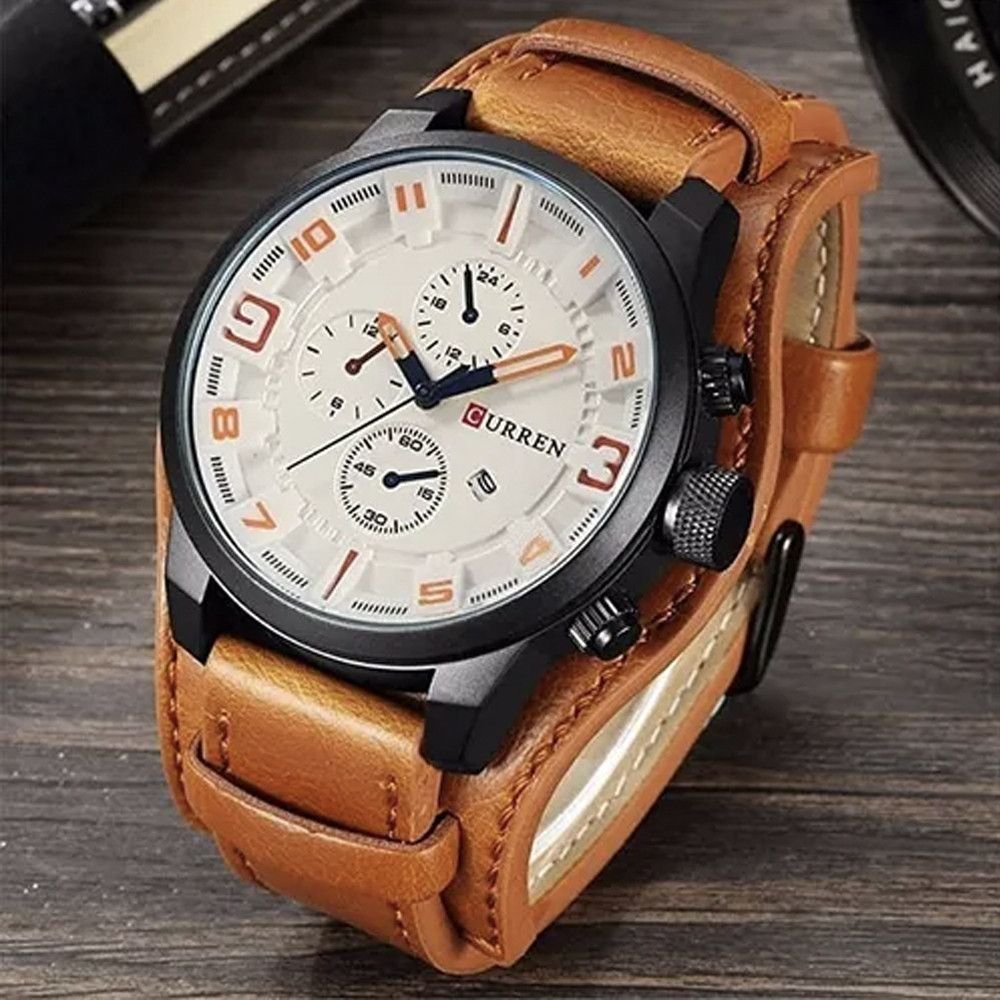 17023940921702394092reloj curren marronblanco 8225 4
