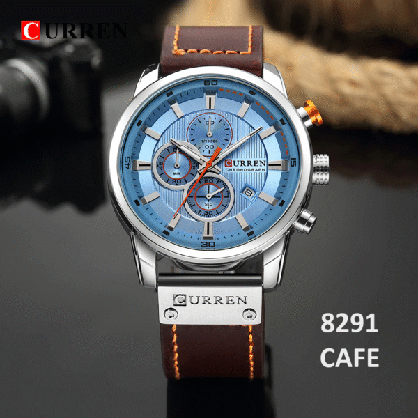Reloj Curren 8291 Cuarzo Correa De Cuero - Imagen 3