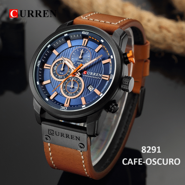 Reloj Curren 8291 Cuarzo Correa De Cuero - Imagen 5