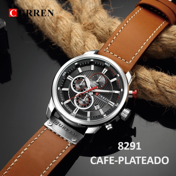 Reloj Curren 8291 Cuarzo Correa De Cuero - Imagen 6