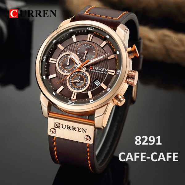 Reloj Curren 8291 Cuarzo Correa De Cuero - Imagen 7