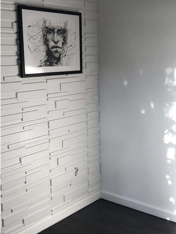 decoracion de interiores con paneles 3d pvc blanco