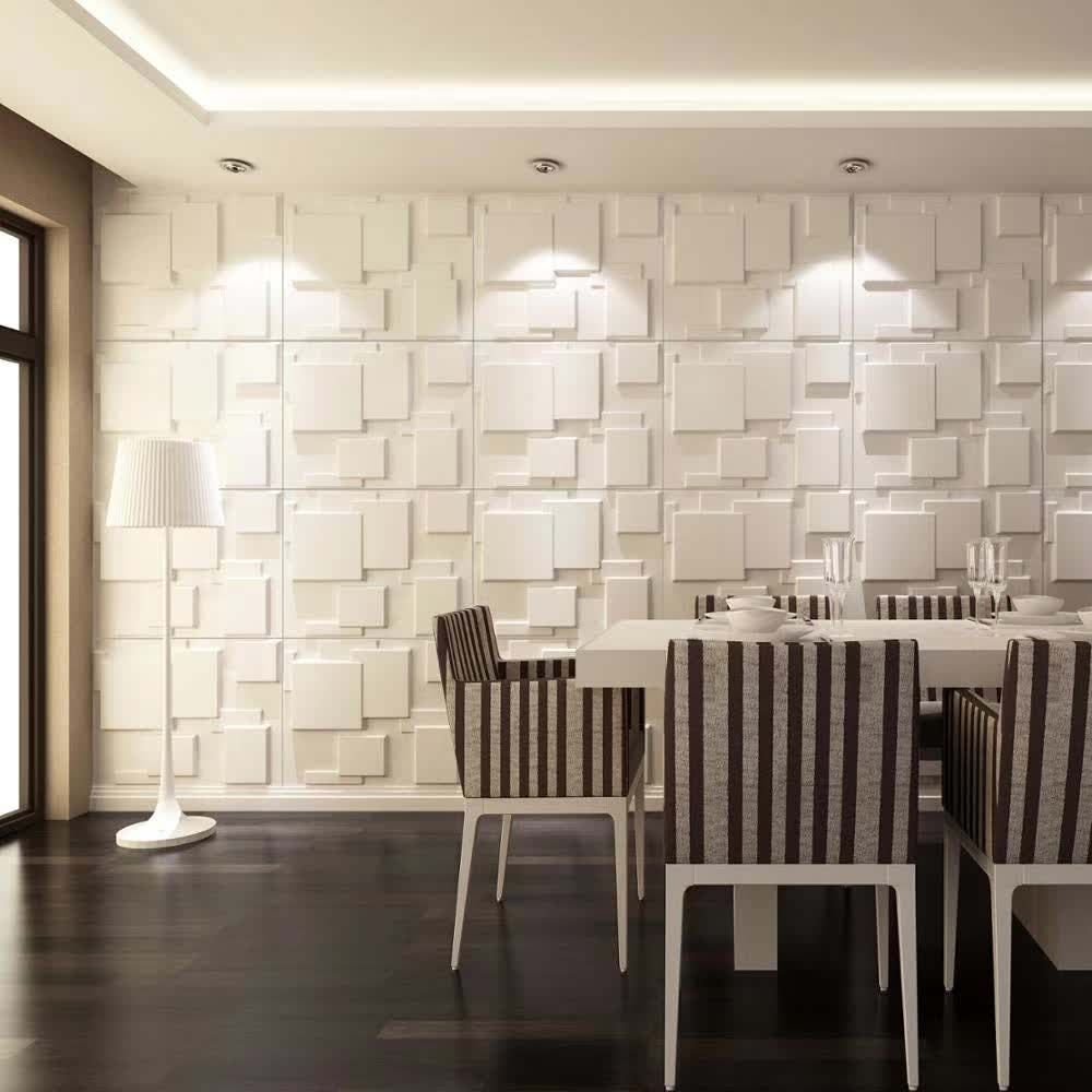 Panel de Pared 3D en PVC x 4 Unidades D095 7 Panel de Pared 3D en PVC x 4 Unidades D095 - Imagen 4