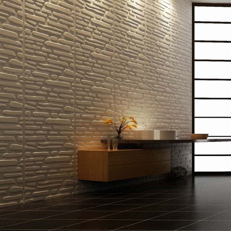 Panel 3D PVC x 4 Unidades D078 | Decoración Moderna y Fácil Instalación 7 decoracion de interiores con paneles 3d pvc blanco