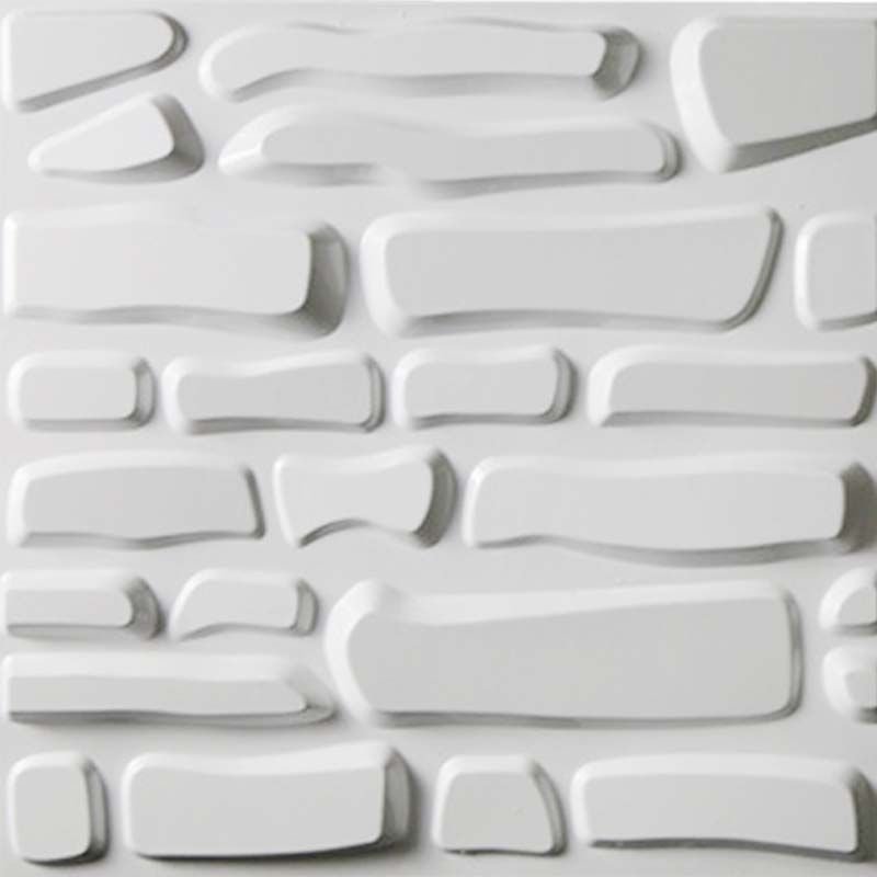 Panel 3D PVC x 4 Unidades D078 | Decoración Moderna y Fácil Instalación 1 detalle textura panel 3d pvc color blanco