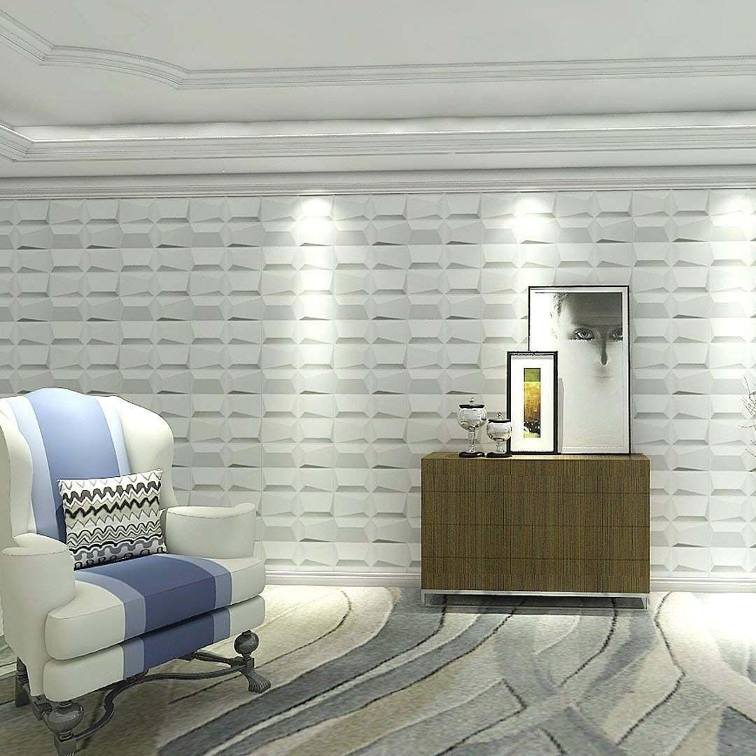 Panel de Pared 3D en PVC x 4 Unidades D090 5 Panel de Pared 3D en PVC x 4 Unidades D090 - Imagen 3