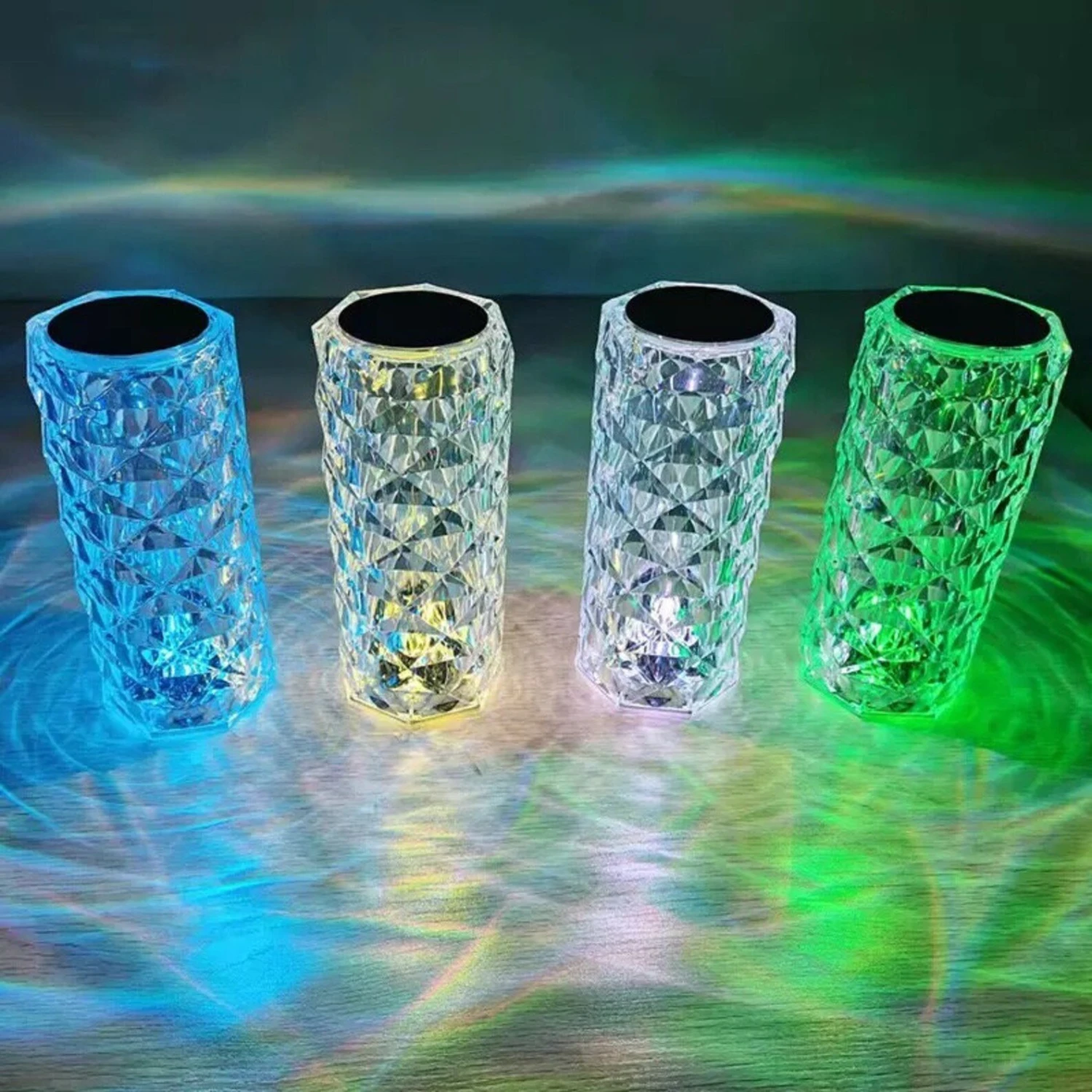 lampara diamante prisma rgb bateria tactil control velador lampara diamante prisma rgb bateria tactil control velador 5