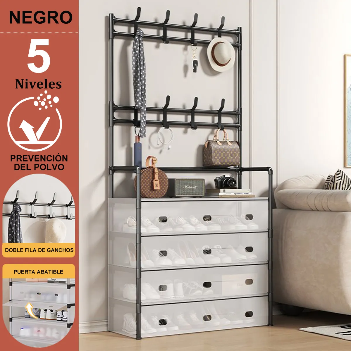 Estante Organizador Zapatos 4 Niveles 3