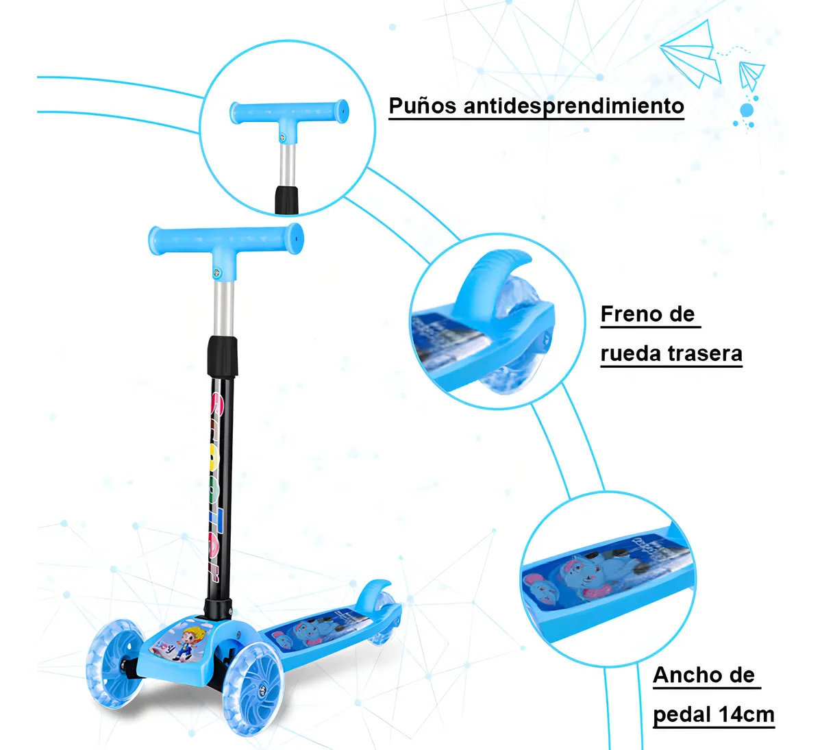 Scooter Patineta Luces Led-4