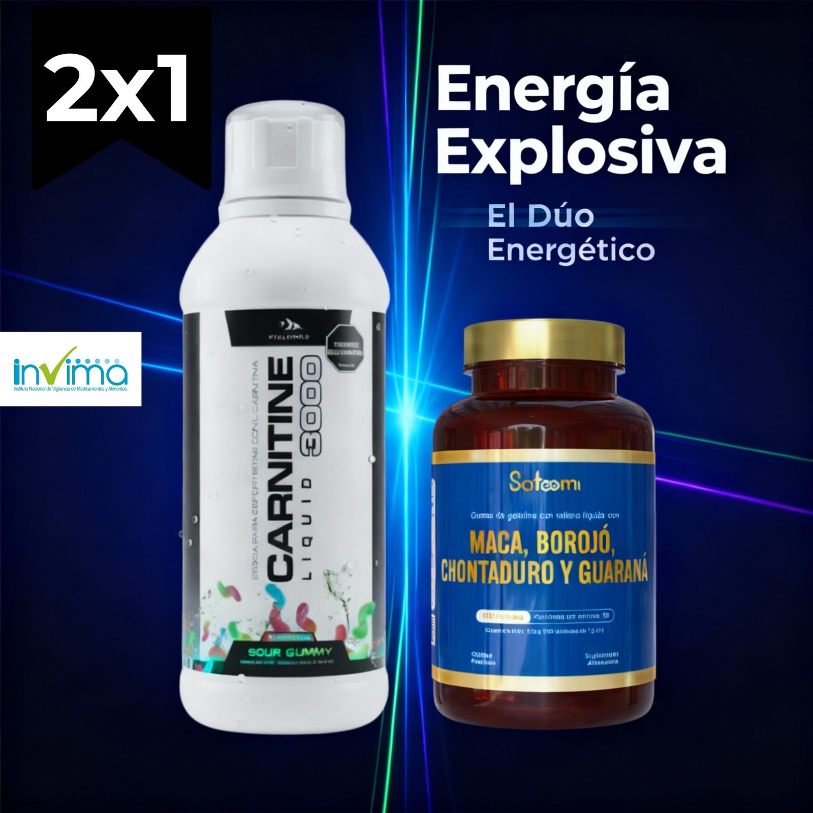 X 2 CARNITINE+ MACA, BOROJO, CHONTADURO,