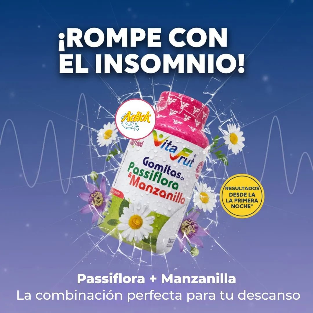 X 2 GOMITAS DE PASSIFLORA & MANZANILLA C 7 X 2 Gomitas De Passiflora Manzanilla C