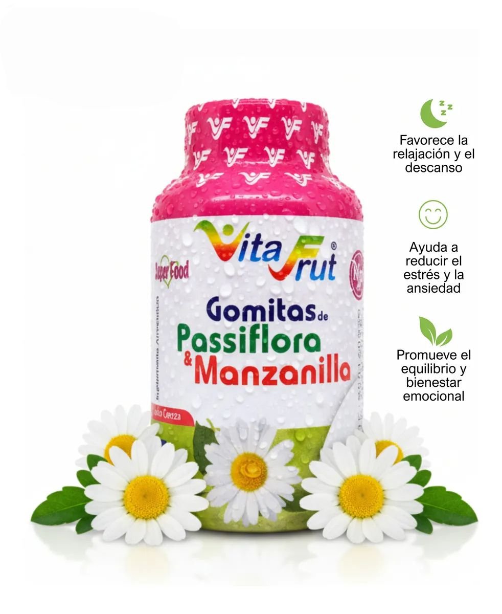 X 2 Gomitas De Passiflora Manzanilla C