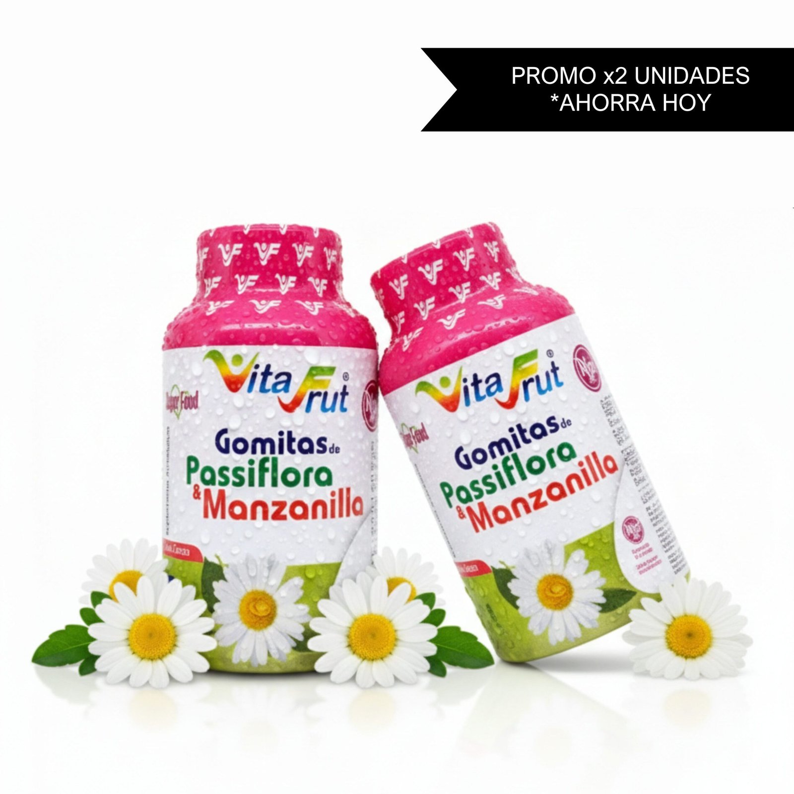 X 2 Gomitas De Passiflora Manzanilla C -6