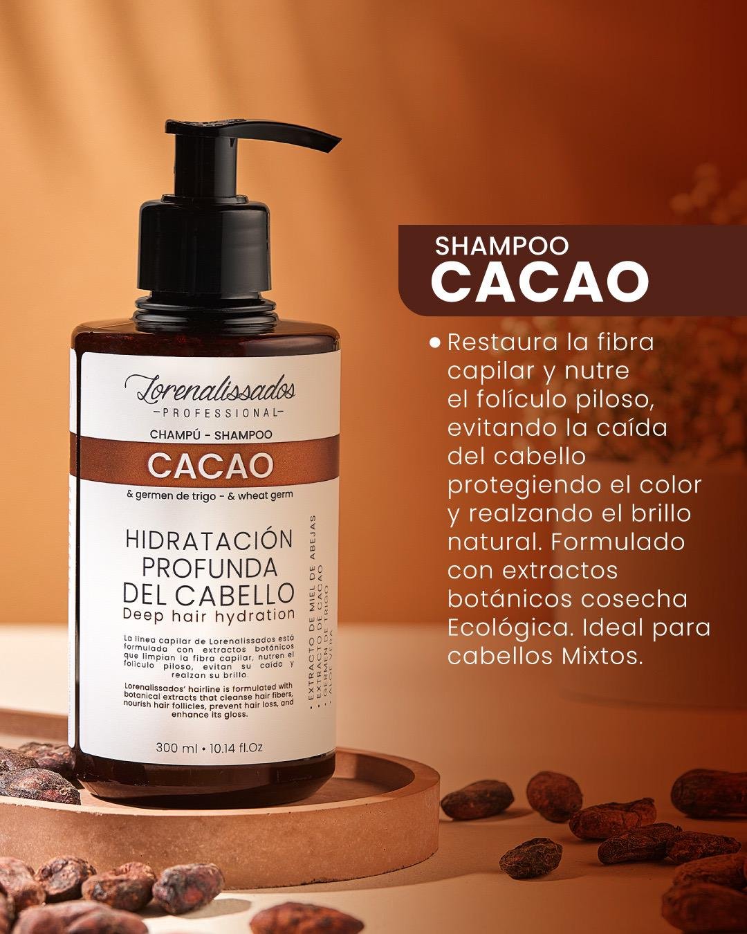 Shampoo de Cacao y Germen de Trigo 300 ml