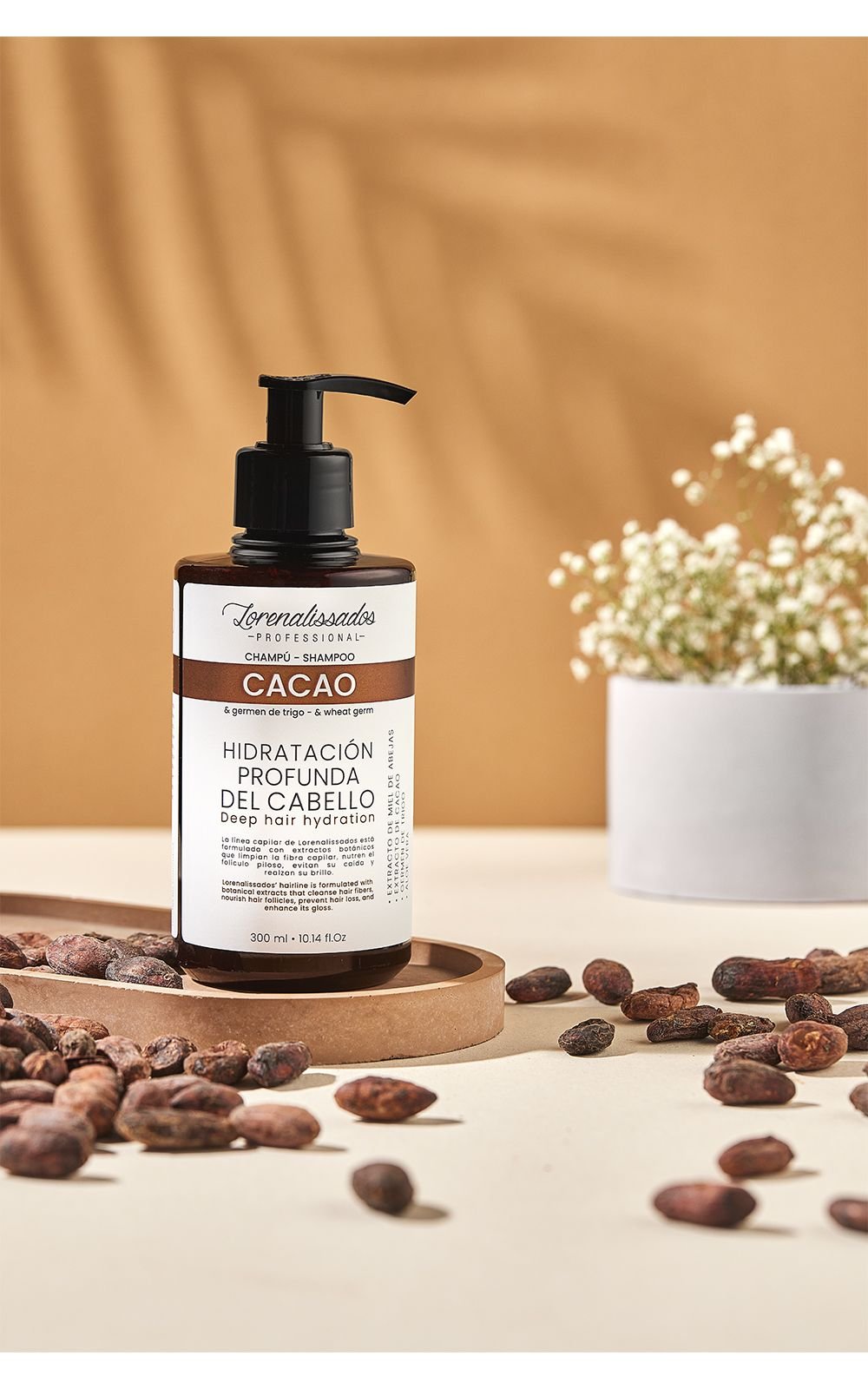 Shampoo de Cacao y Germen de Trigo 300 ml - Imagen 3