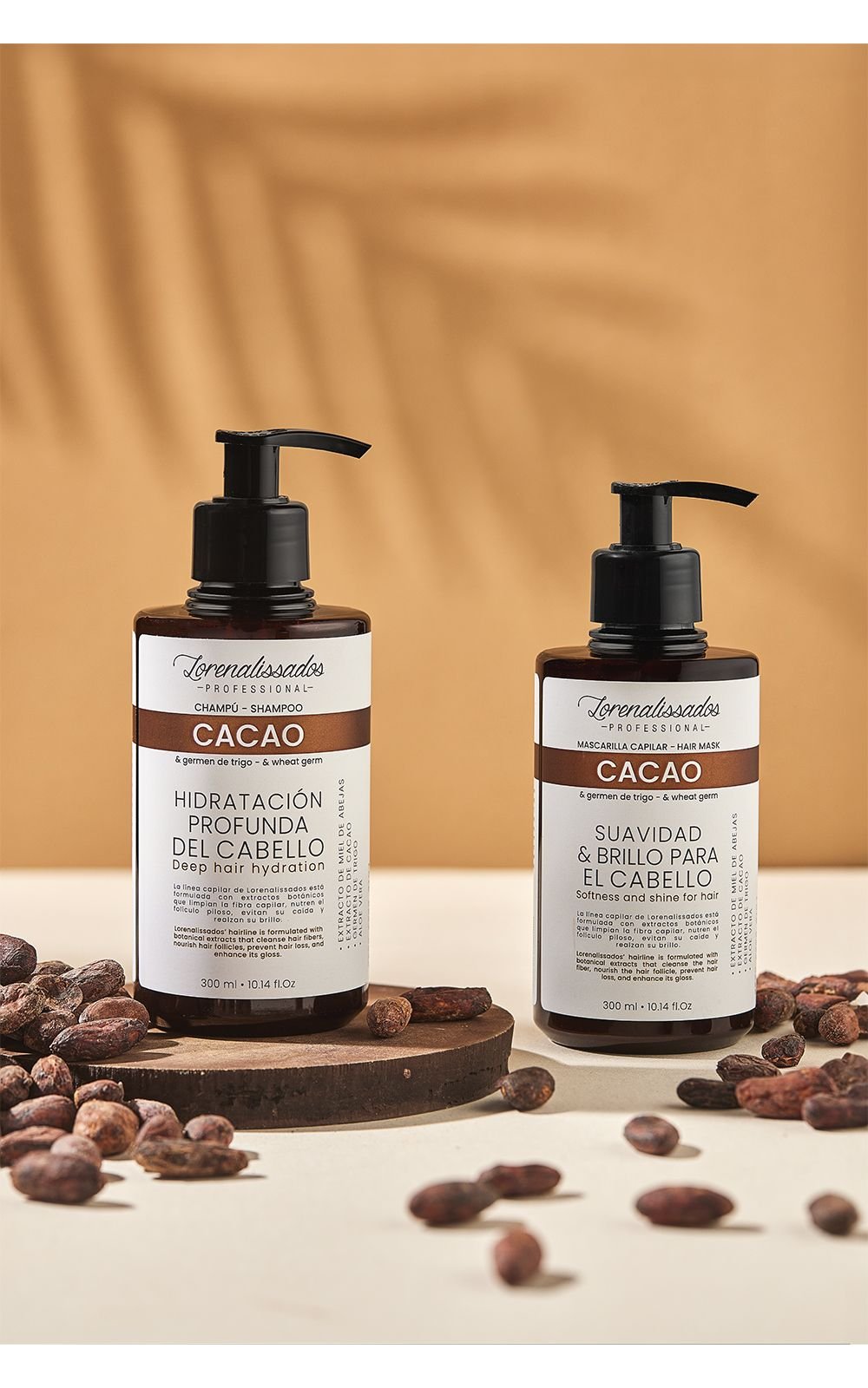Shampoo de Cacao y Germen de Trigo 300 ml - Imagen 2