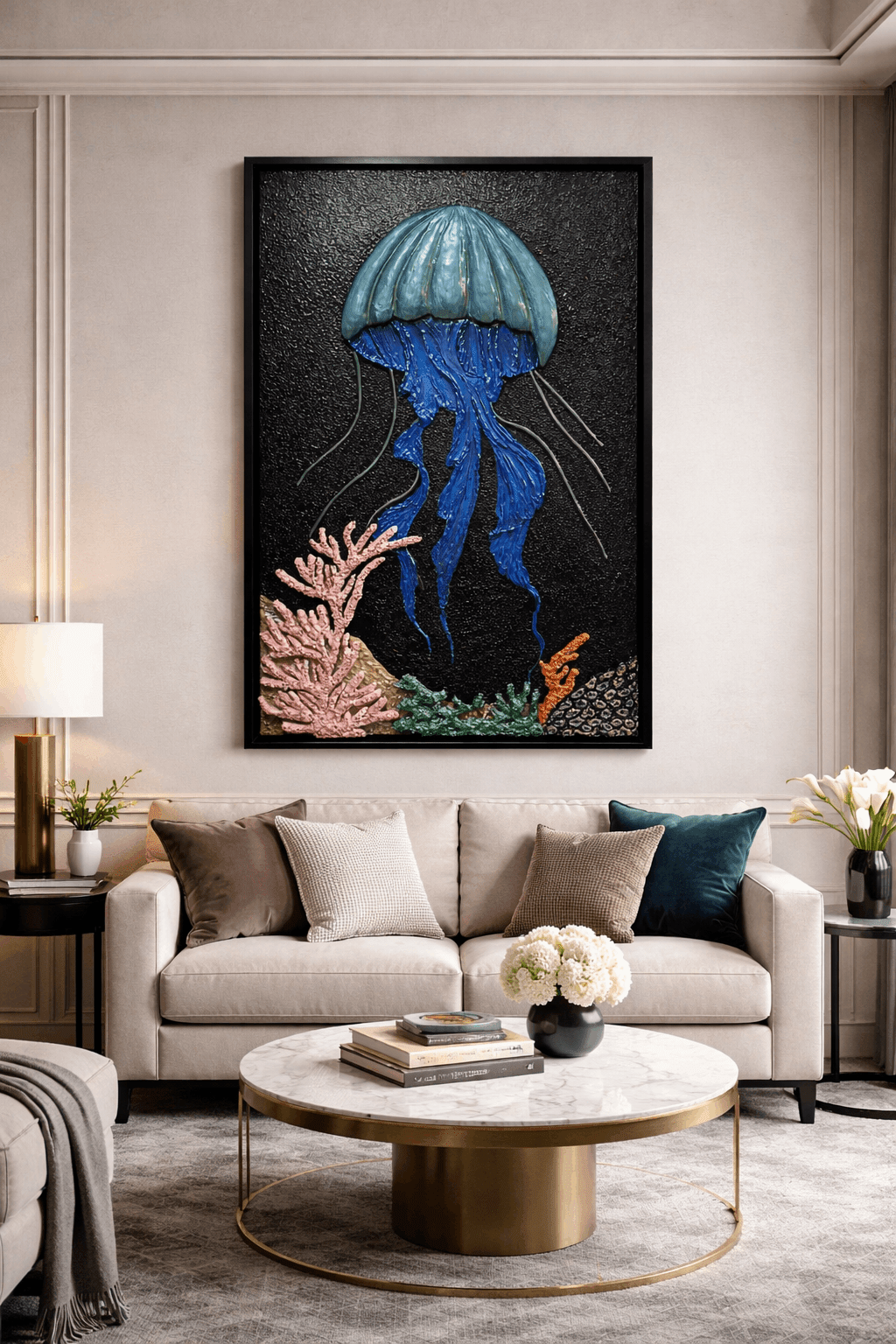 Cuadro Decorativo Medusa en Alto Relieve