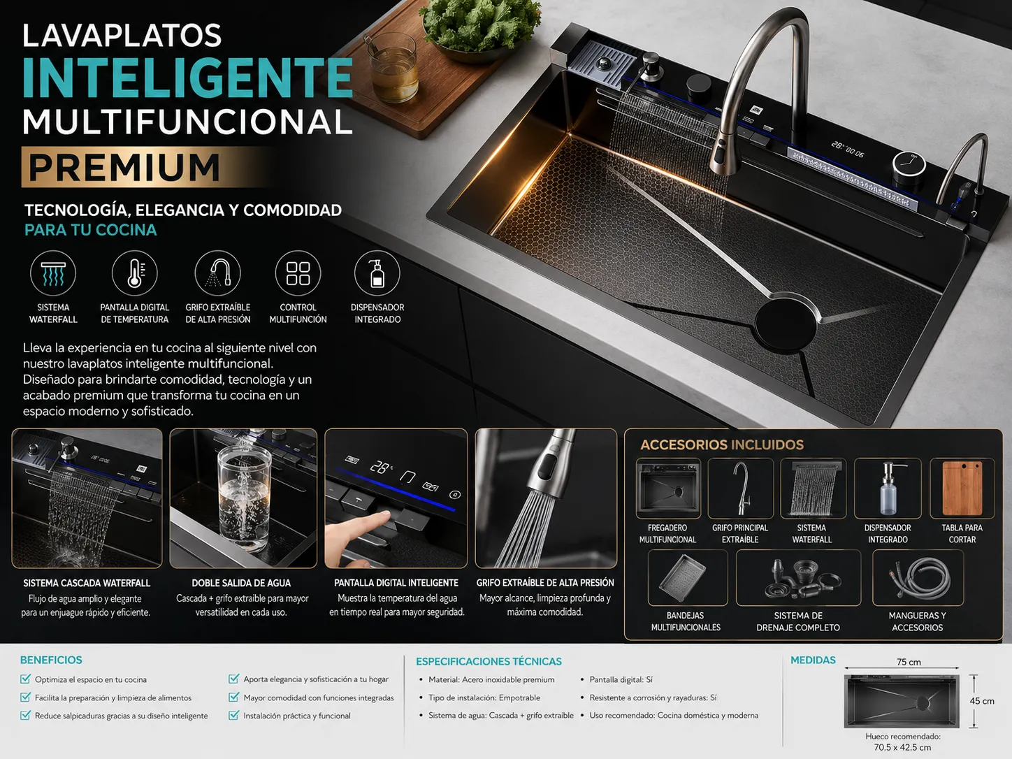 Lavaplatos Inteligente Multifuncional 5