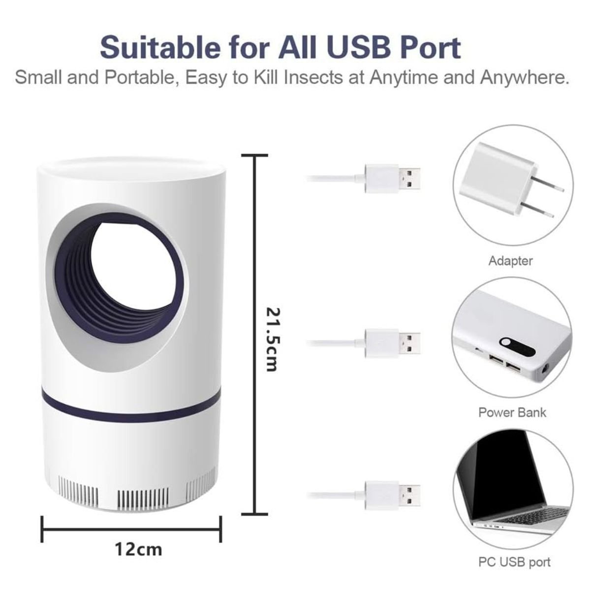 Lampara Mata zancudos usb luz UV 7 1738960697Lampara antimosquitos con luz ultravioleta 2