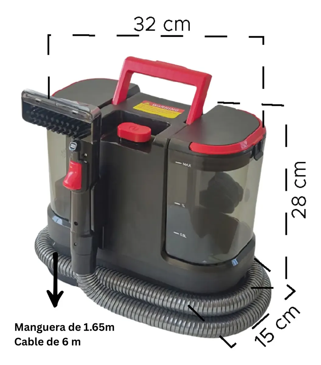 Aspiradora portátil de mano para limpieza en seco y húmedo - Imagen 7
