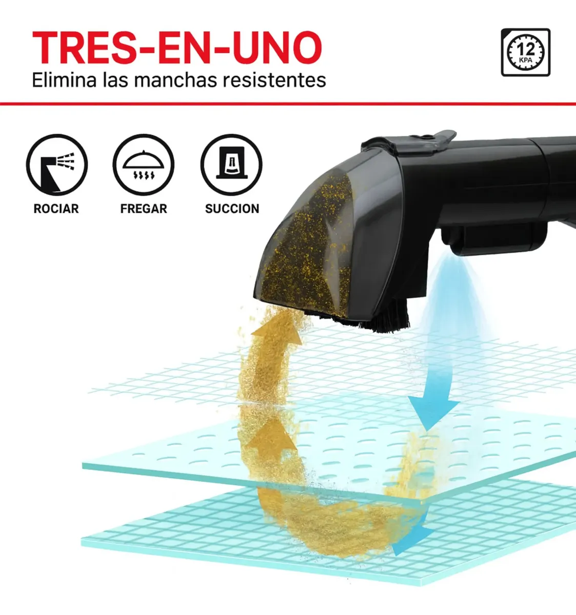 Aspiradora portátil de mano para limpieza en seco y húmedo - Imagen 4