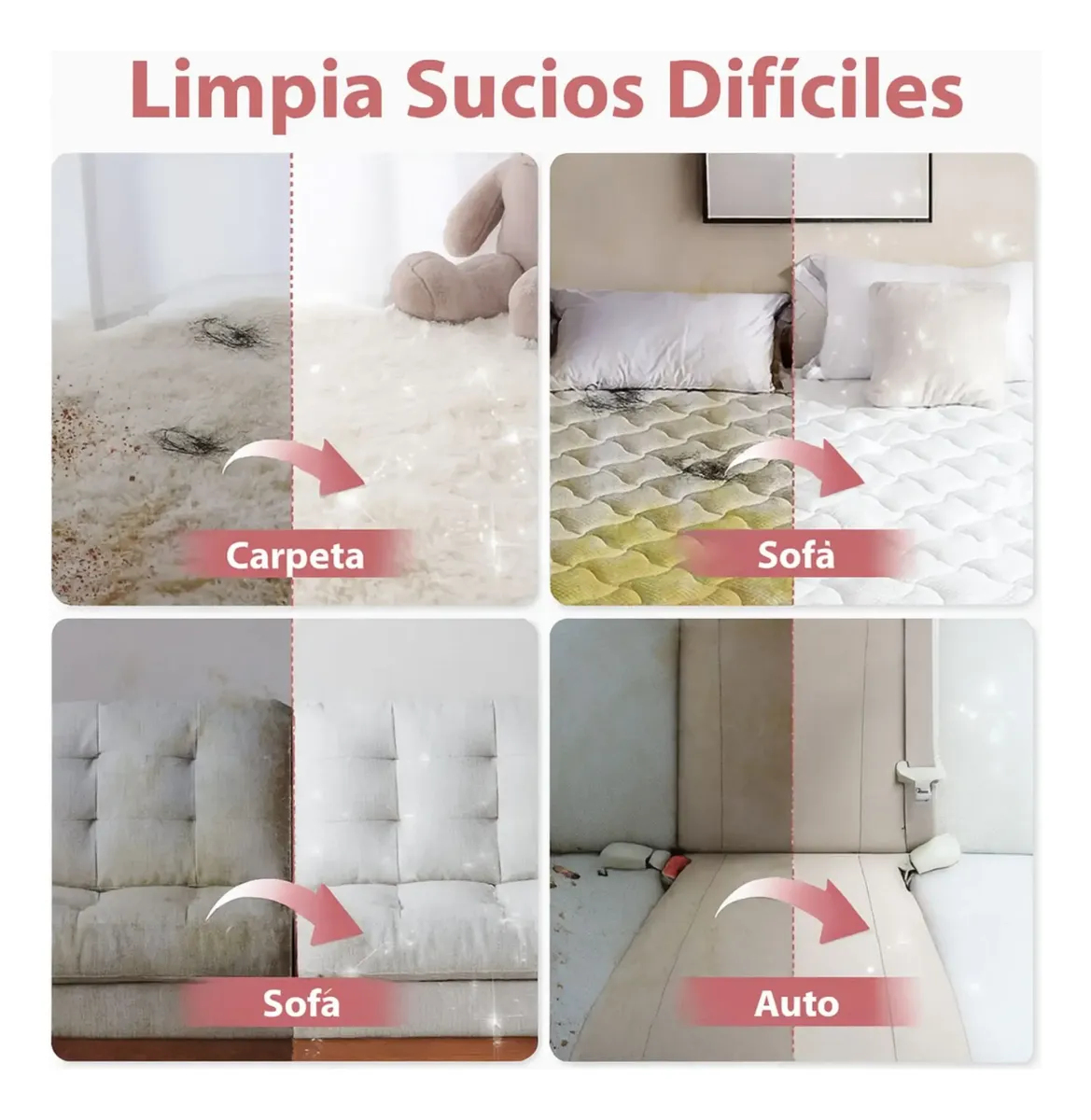 Aspiradora portátil de mano para limpieza en seco y húmedo - Imagen 5