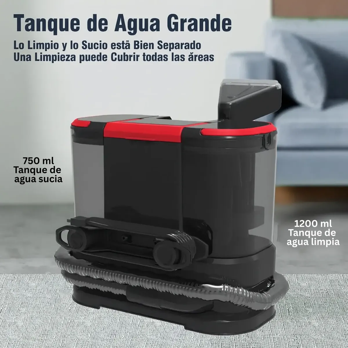 Aspiradora portátil de mano para limpieza en seco y húmedo - Imagen 6