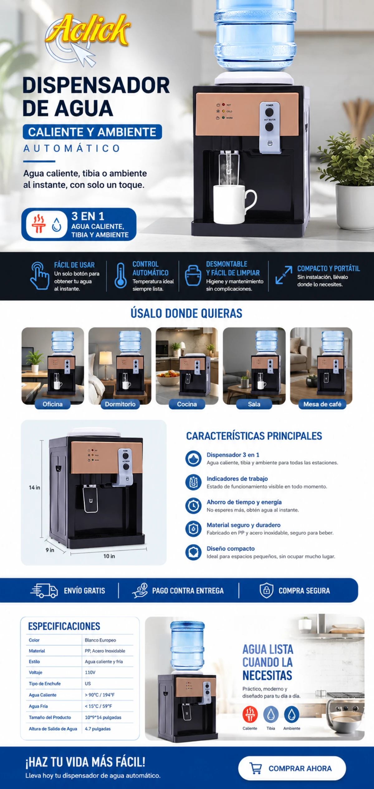 Dispensador De Agua Automatico