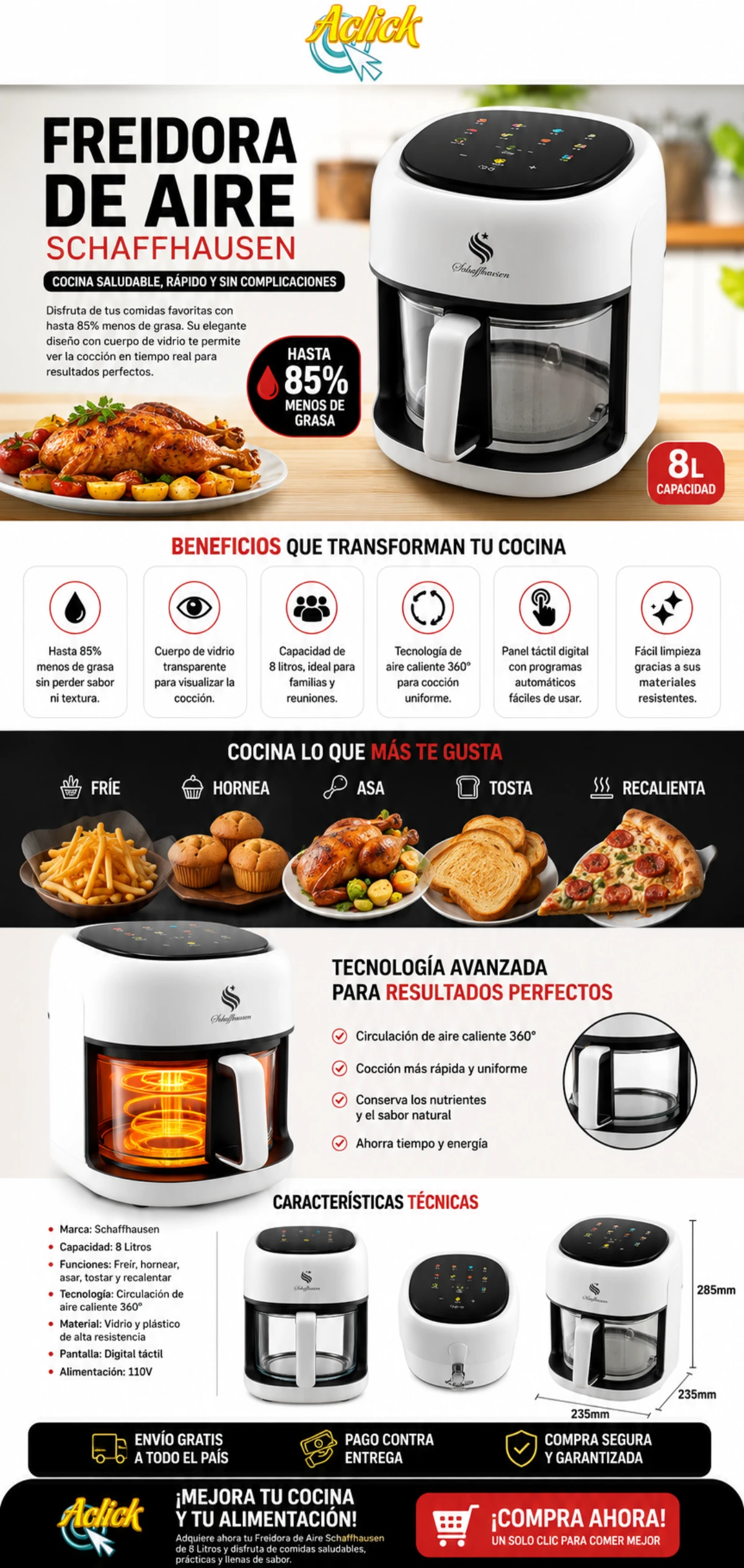Freidora Aire Olla Air Fryer