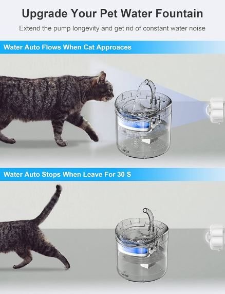 Fuente de agua con sensor para gatos - Imagen 5
