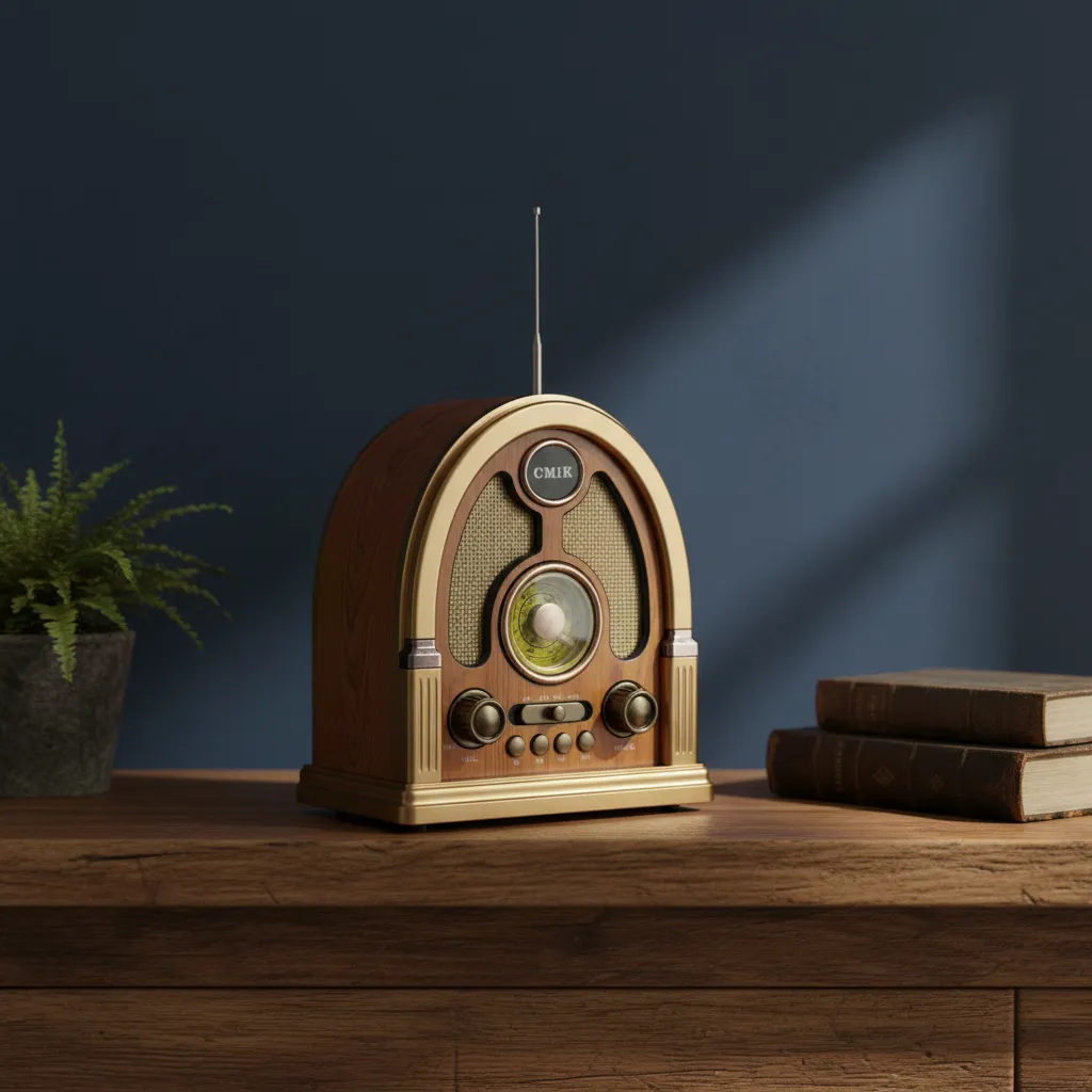 Radio Parlante Retro Vintage Recargable AM/FM/SW MP3 Bluetooth - Imagen 4