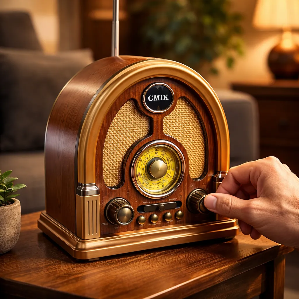 Radio Parlante Retro Vintage Recargable AM/FM/SW MP3 Bluetooth - Imagen 2