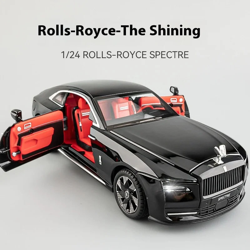 Vehículo modelo de aleación brillante Rolls-Royce Escala 1:24