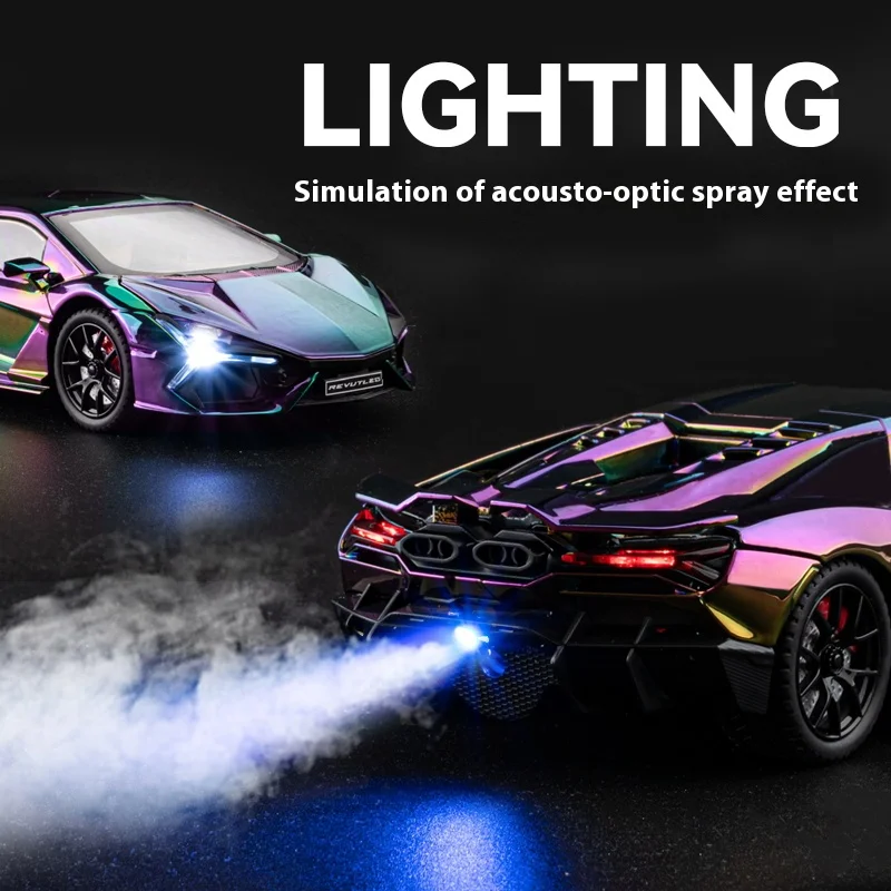 Lamborghini Revuelto versión chapada en aerosol Escala 1:24 - Imagen 2