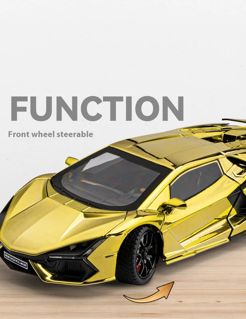 Lamborghini Revuelto versión chapada en aerosol Escala 1:24 - Imagen 4